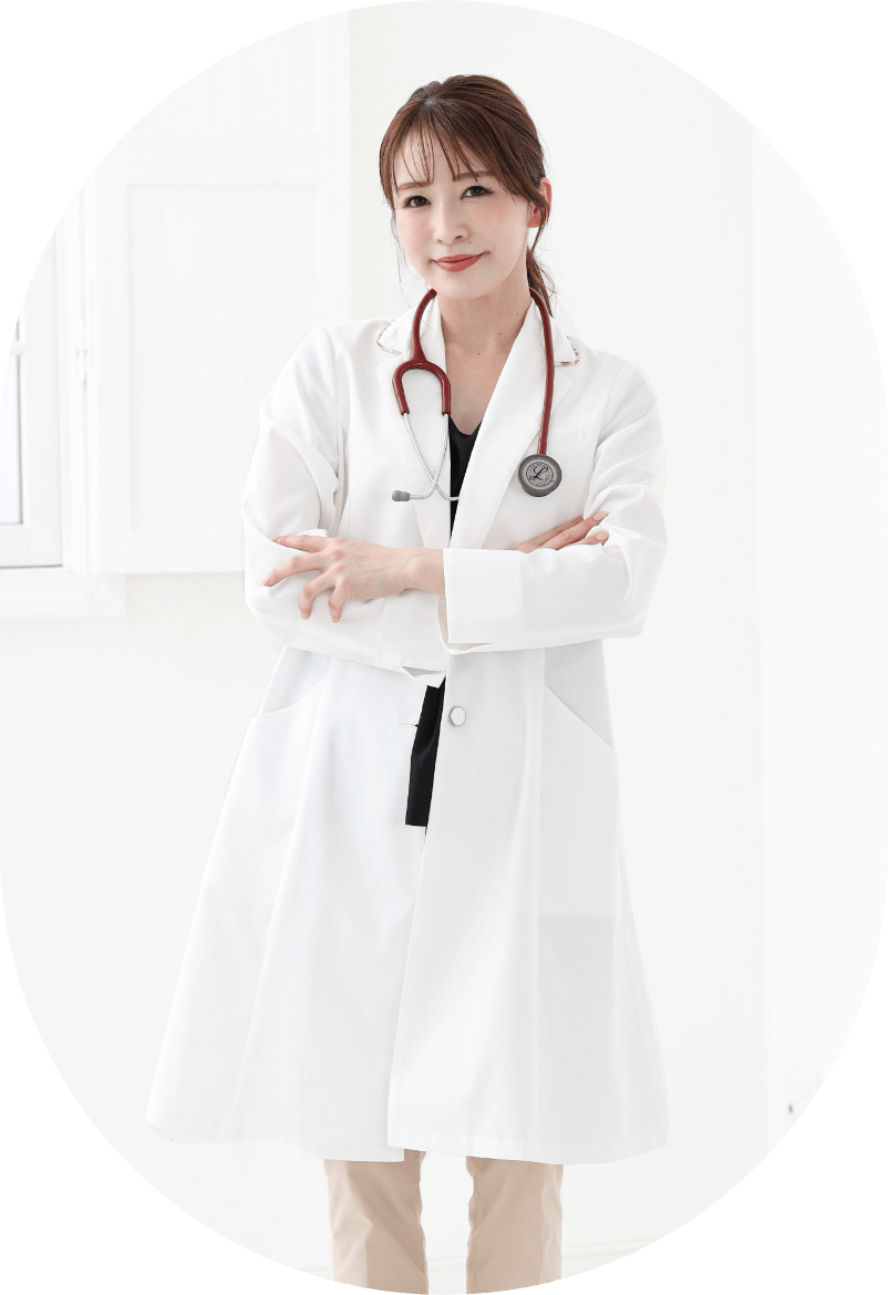 女性用コートタイプの白衣,PROUD OF DOCTORS