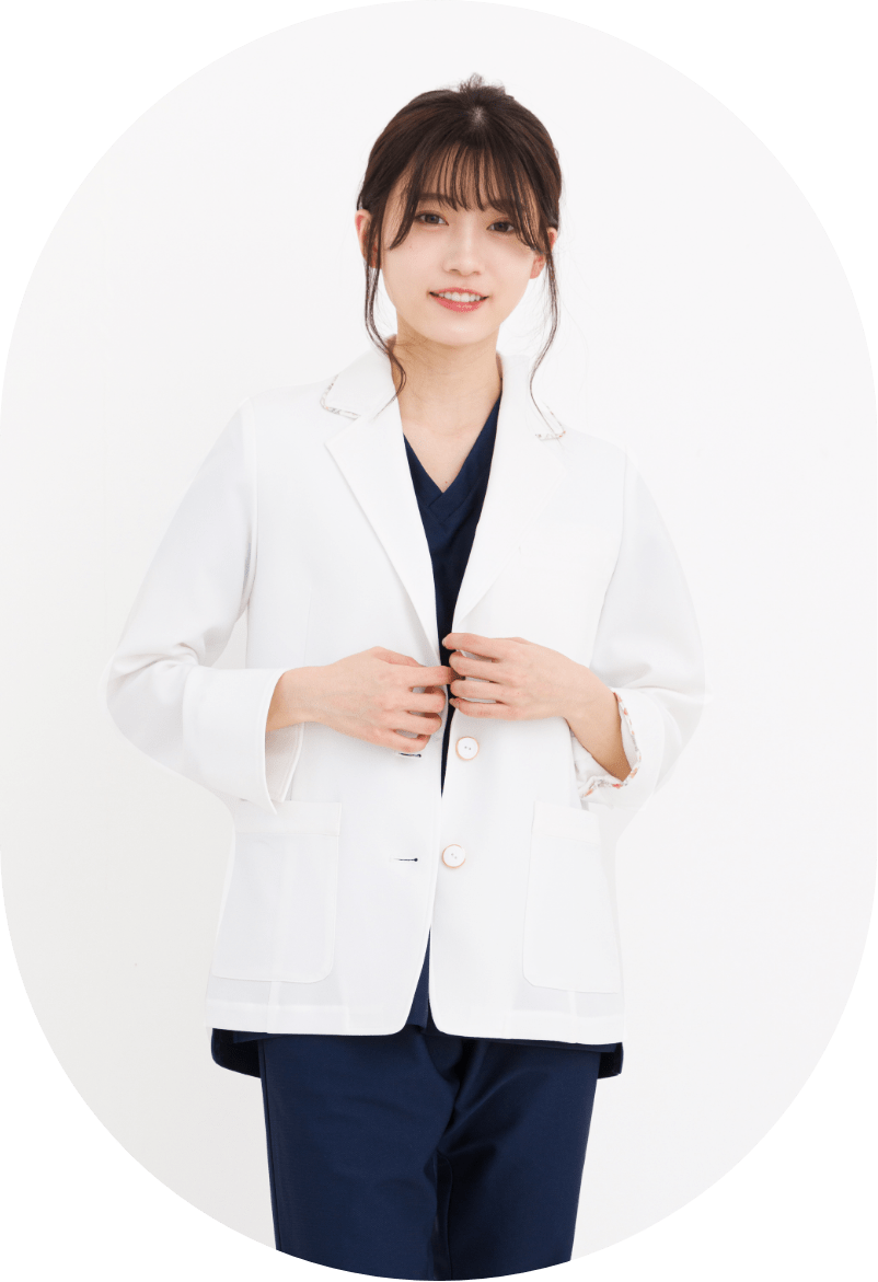 女性用ジャケットタイプの白衣,PROUD OF DOCTORS